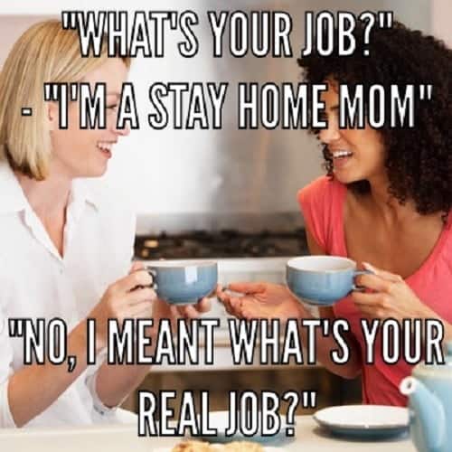 funny stay at home mom meme