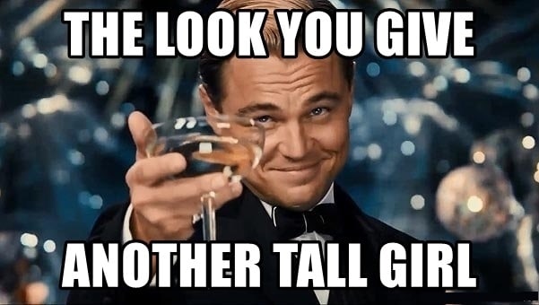 tall girl meme