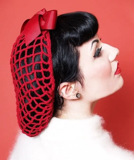1940's hairstyle with snood