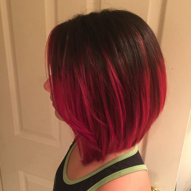 Ombre Red Bob for Women